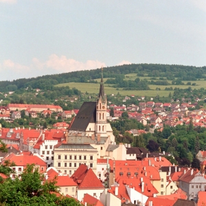 Вид на город в Чехии