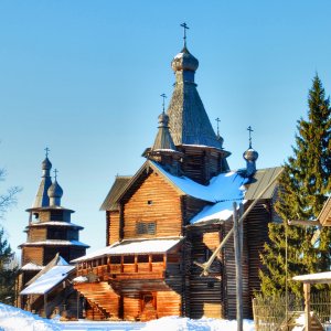 Великий Новгород. Витославицы, музей деревянного зодчества.