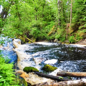 Карелия. Водопад Юканоски