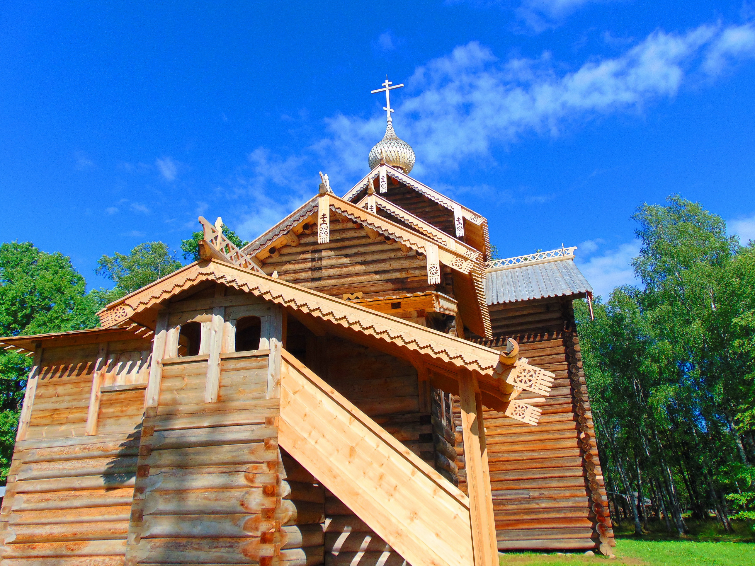 Великий Новгород. Витославицы- музей деревянного зодчества