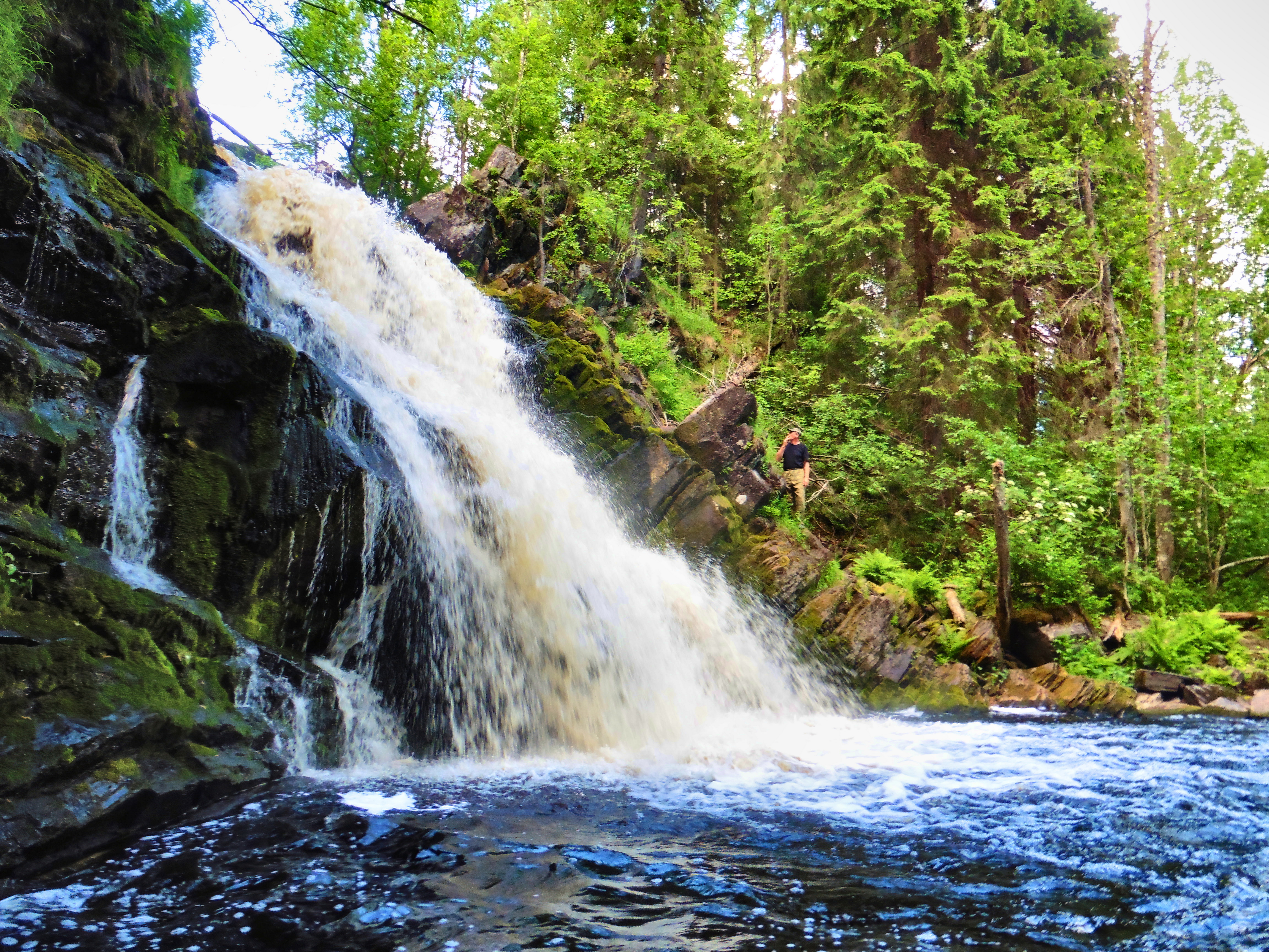 Карелия. Водопад Юканоски