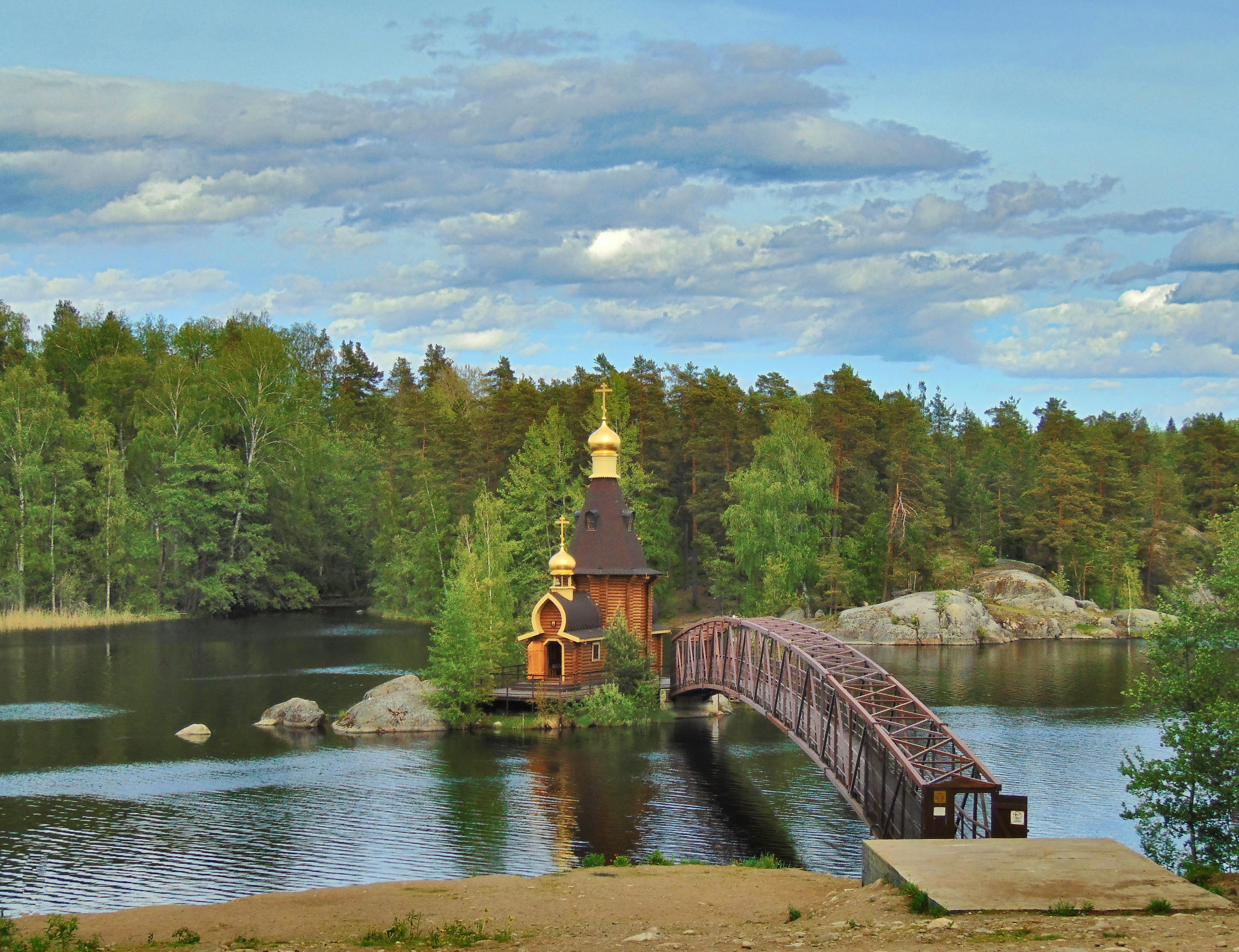 Храм Андрея Первозванного, р.Вуокса