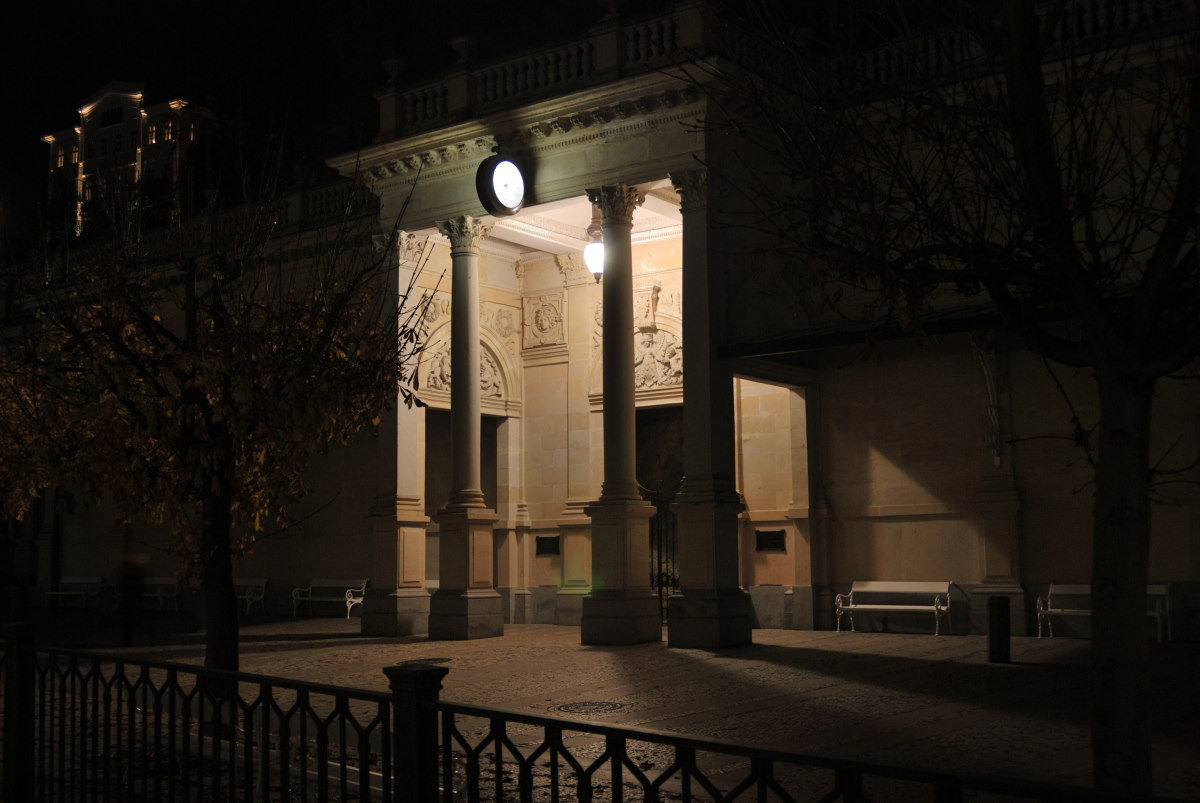 Чехия, Карловы Вары ночью