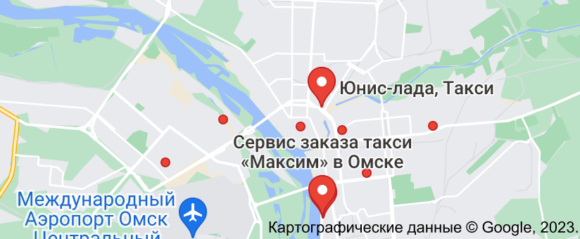 омск такси: карта